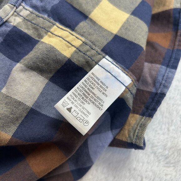 Patrick James Viyella Mens Checkered Long Sleeve Shirt XL Cotton Wool Casual - Picture 4 of 7